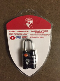 Heys Travel Sentry Lock (TSA Approved) 3 Dial Combo SEALED