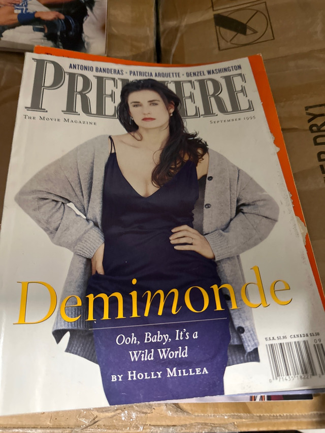September 1995 Premiere Movie Magazine Demi Moore Denzel Washing in Magazines in Ottawa