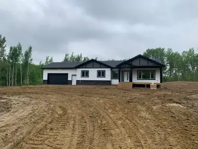 Brand new acreage house for sale. #100 Louden Park 54217 RR 30 Lac Ste Anne County. 3.9 acres with t...
