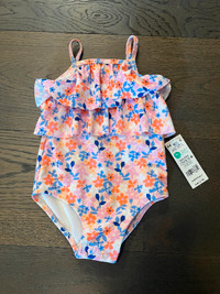 Carters baby girl floral swimsuit 18M NWT Ret $35 Tor/vaughan