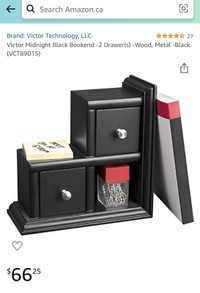 New Reversible Bookend - VICTOR Midnight Black Collection