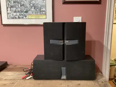 JVC surround sound speakers (3), View more