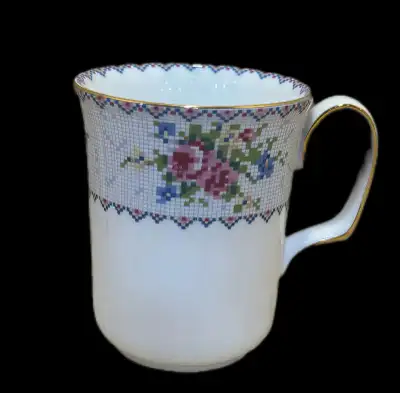 Petit Point Royal Albert Mug Bone China made in England. Absolut, View more