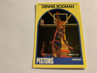 1989-90 NBA Hoops Basketball Dennis Rodman Superstar Yellow #30