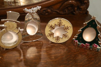 assorted Christmas decorations