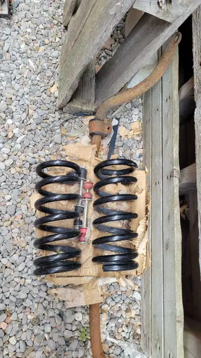 Rear springs never used but meant to fit g body cars. Front Sway bar came off of buick regal.