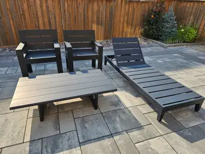 Restoration Hardware Outdoor Chairs, Coffee Table and Chaise Set, View more
