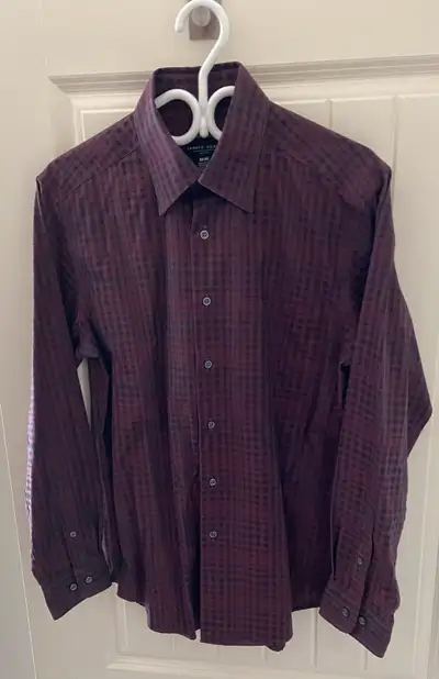 Men’s Pronto Uomo Non Iron Shirt - Burgundy , View more