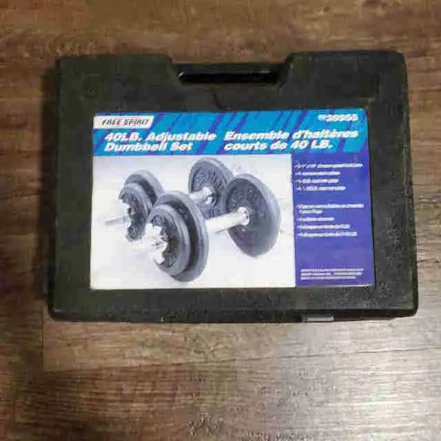 40lbs Adjustable Dumbbell set in Exercise Equipment in Barrie - Image 4