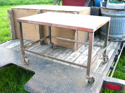 Heavy Duty Rolling Welders Table Fabricators Workshop Bench, View more