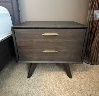 Two Beautiful Walnut Bedside Tables