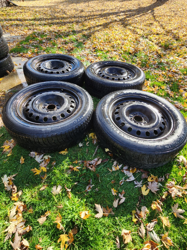 Winter Tires On Rims Michelin X-Ice 225/60/R18 in Tires & Rims in Oakville / Halton Region