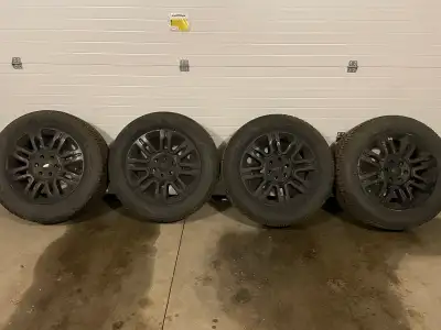 Hercules Avalanche TT Studded winter tires. 275/55/R20 on F150 Platinum Rims with sensors. Lots of t...