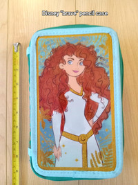 Disney "Brave" pencil case, with 3 layers of pens and pencils