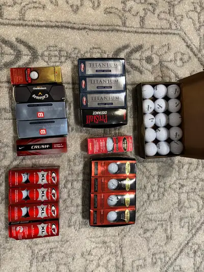Brand new golf balls Different brands $75 obo