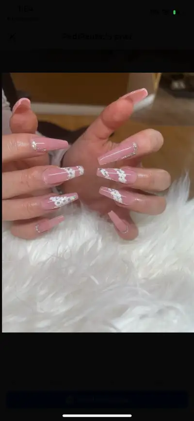 UV Gel Nail $45 Acrylic Nail $40 Pedicure (includes nail shaping, mint scrub, cuticle trimming, buff...