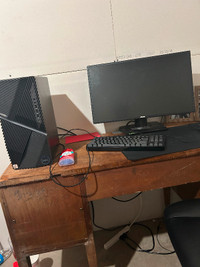 Gaming pc with keyboard and mouse