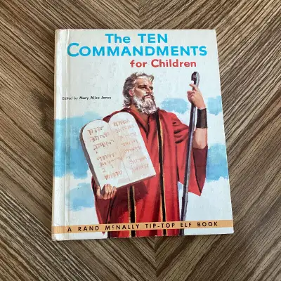 Vintage Rand McNally - The Ten Commandments For Children, View more