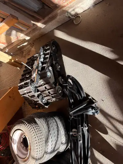 Brand new kit for youth, quad ATV tracks and skis box fell apart, never installed Fits Yamaha grizzl...