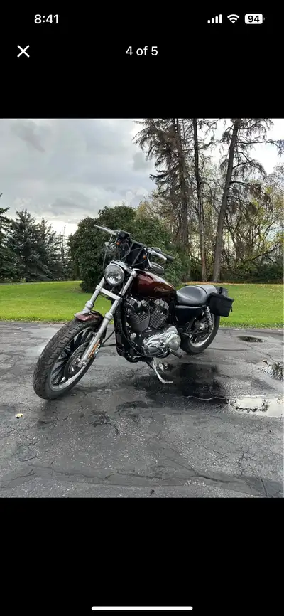 2011 Harley Davidson sportster 1200xl low. Good condition always stored in heated shop. 5128km