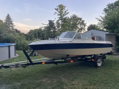 Decent shape for the year hasn’t seen the water in a couple years needs a battery an starter Trailer...