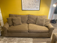 Sofa, love seat, and ottoman micro fiber