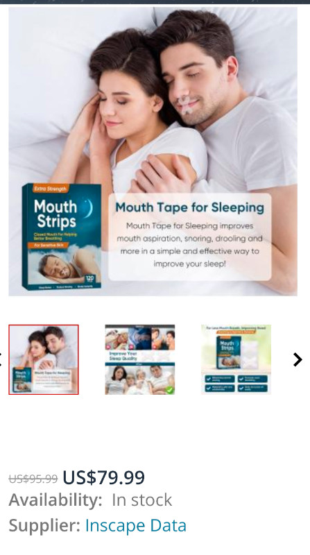 SNORING MOUTH TAPE - Sleeping Improvement in Health & Special Needs in Windsor Region - Image 2