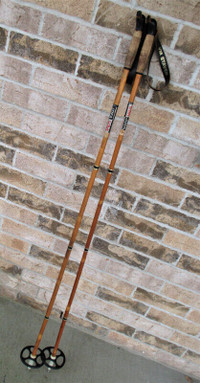 Vintage Bamboo JOFA VIVI Ski Poles L.136cm/53.5", Made in Sweden