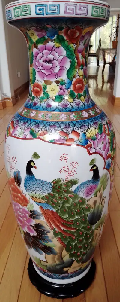 24 Inch Porcelain Vase - Ceramic Vase for Decor