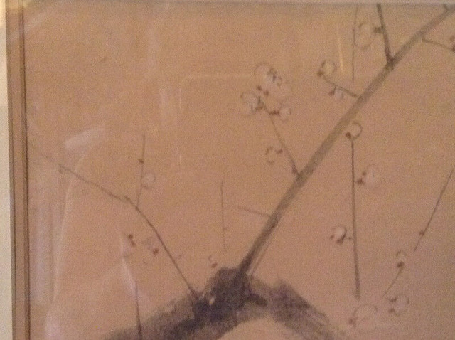 ANTIQUE CHINESE WATERCOLOR & INK PAINTING TREE BRANCHES in Arts & Collectibles in Vancouver - Image 4