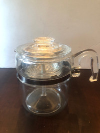 Vintage Glass 7759 Pyrex Coffee Purculator. 9 cup. Like New. 