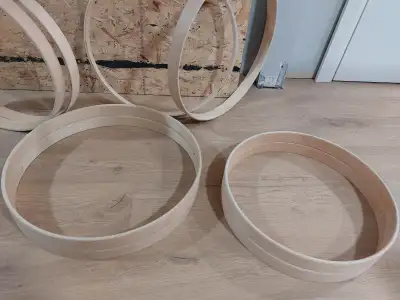 18'' and 20'' bass drum wood hoops. $100 for a pair. DRUMS, View more