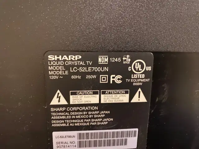Sharp TV in TVs in Ottawa - Image 4