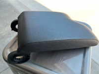 BMW E46 black leatherette front armrest