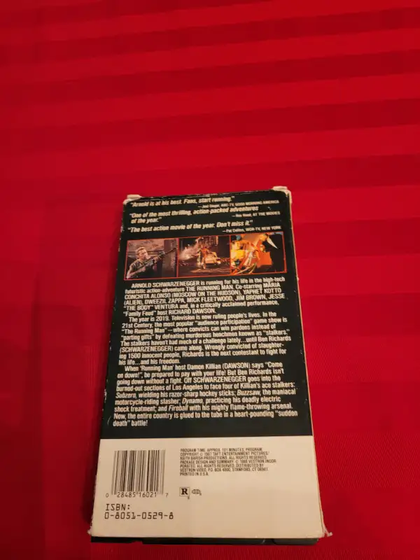 VINTAGE 1987 V.H.S. COPY OF THE RUNNING MAN!!! in Arts & Collectibles in City of Toronto - Image 5