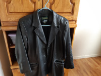 Leather  coat