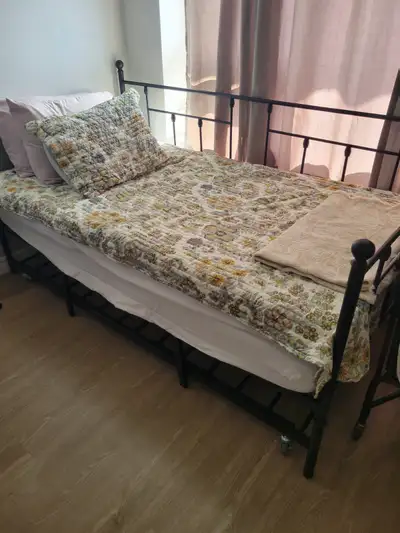Single bed with hideaway bed underneath., View more
