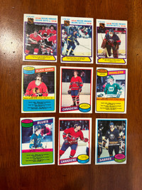 1980/81 Opc hockey cards lot of 287 - No Doubles