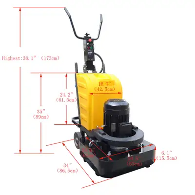 Dust-free Concrete Floor Grinder Wet and Dry Ground Sander239713, View more