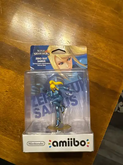 Nintendo Amiibo Zero Suit Samus - MOSC, View more