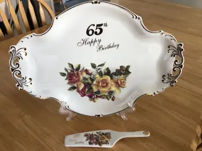 Adeline Birthday Serving Plate, View more