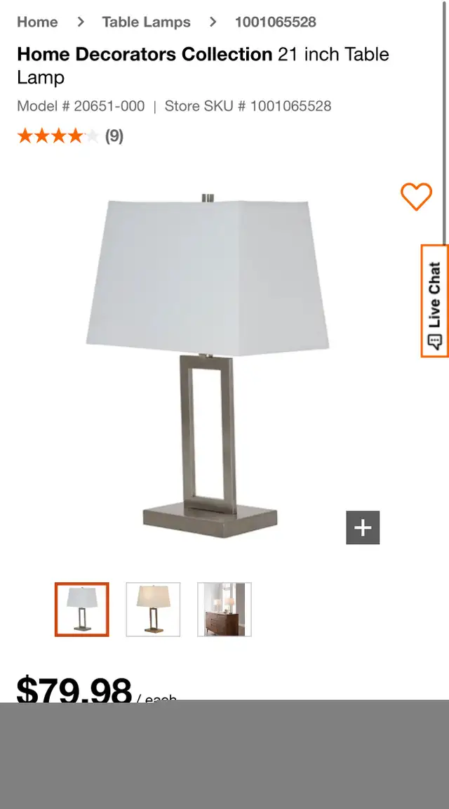 Table lamp  in Other in Markham / York Region - Image 4
