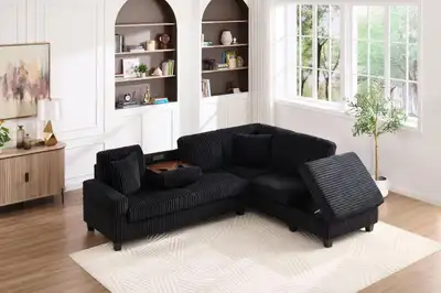 Corduroy Sectional Sofa, View more