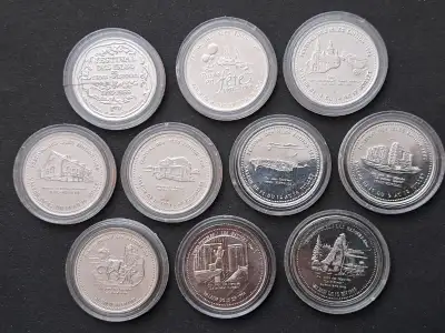 Collection de 10  jetons de 1 Pistole de 1986 a 1995, View more