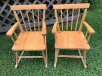 Children’s Hardwood Rocking Chairs $20 EACH