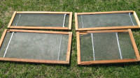 ** Window Screens And  Frames with Wood Casing **