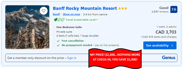 July Vacation rental Banff Rocky Mountain Resort Suite for 2024! in Alberta - Image 3
