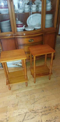 Pair of 24" tall and 14 by 12 " wide tables to paint
