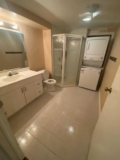 Full and open (walk-out )basement for rent. 1 bedroom 1 bathroom and kitchen. For more information c...