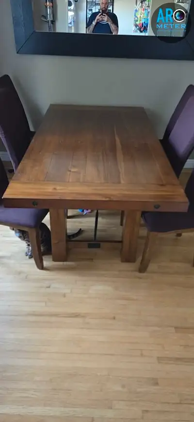 Dining room table with 6 chairs, View more